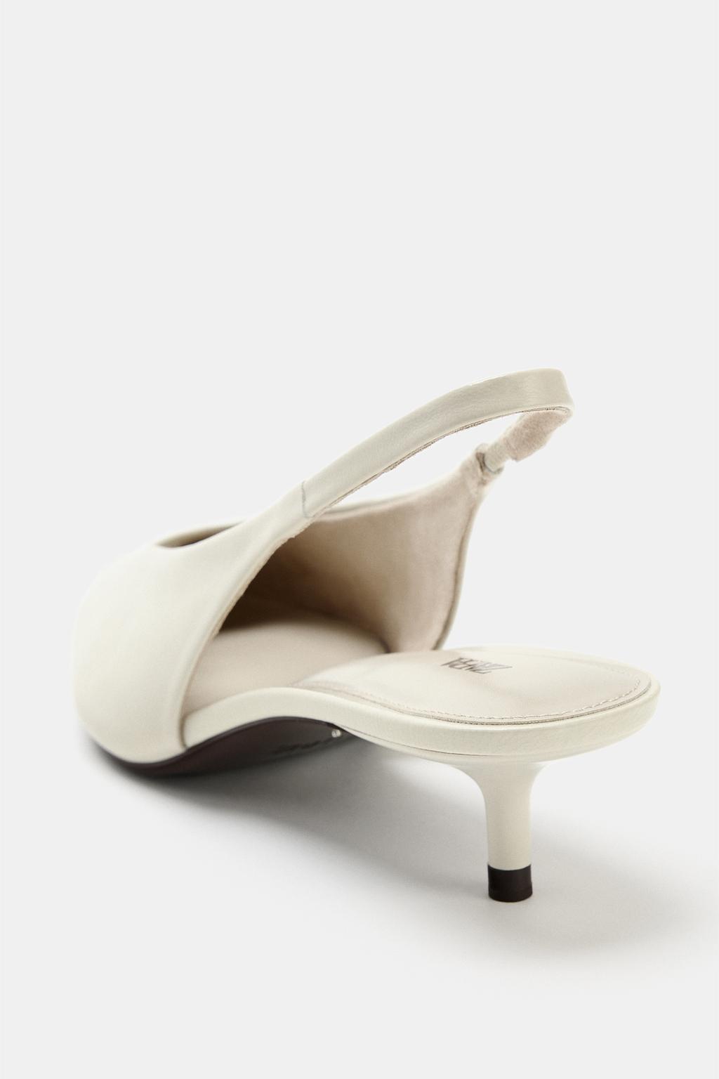 КОЖАНЫЕ ТУФЛИ НА СРЕДНЕМ ТОНКОМ КАБЛУКЕ