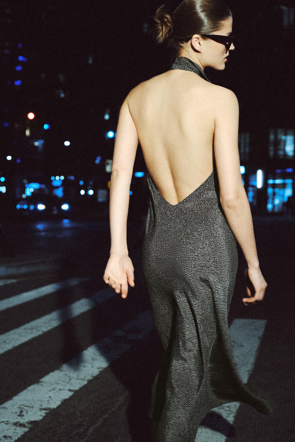 ПЛАТЬЕ ХАЛТЕР В ГОРОШЕК — ZW COLLECTION