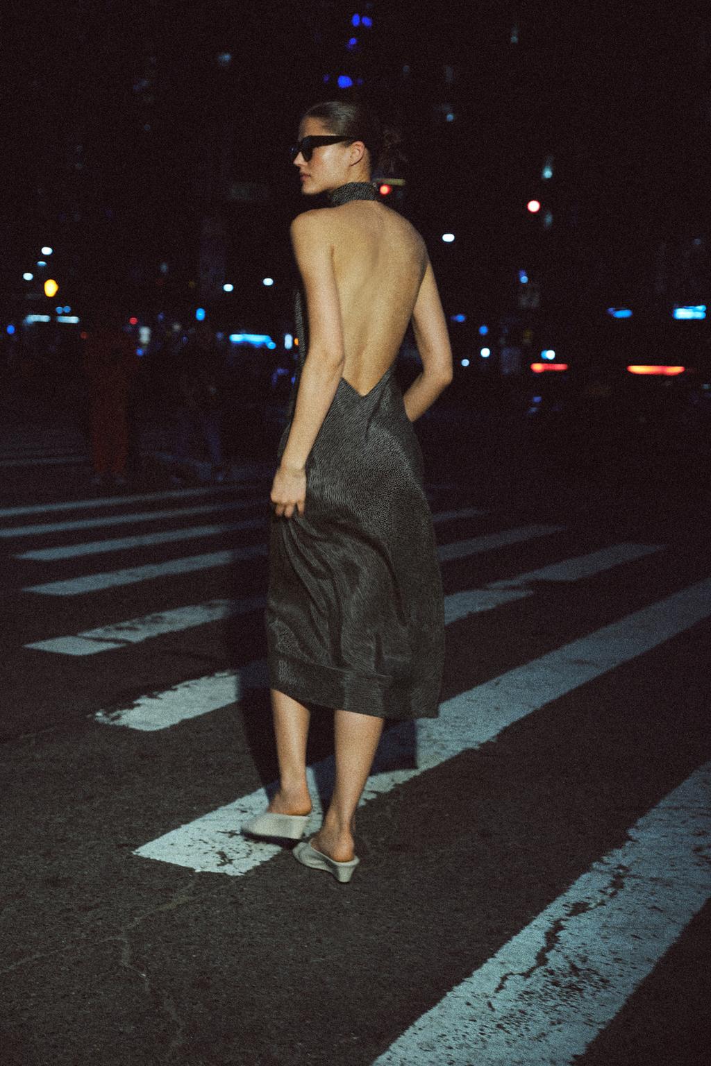 ПЛАТЬЕ ХАЛТЕР В ГОРОШЕК — ZW COLLECTION