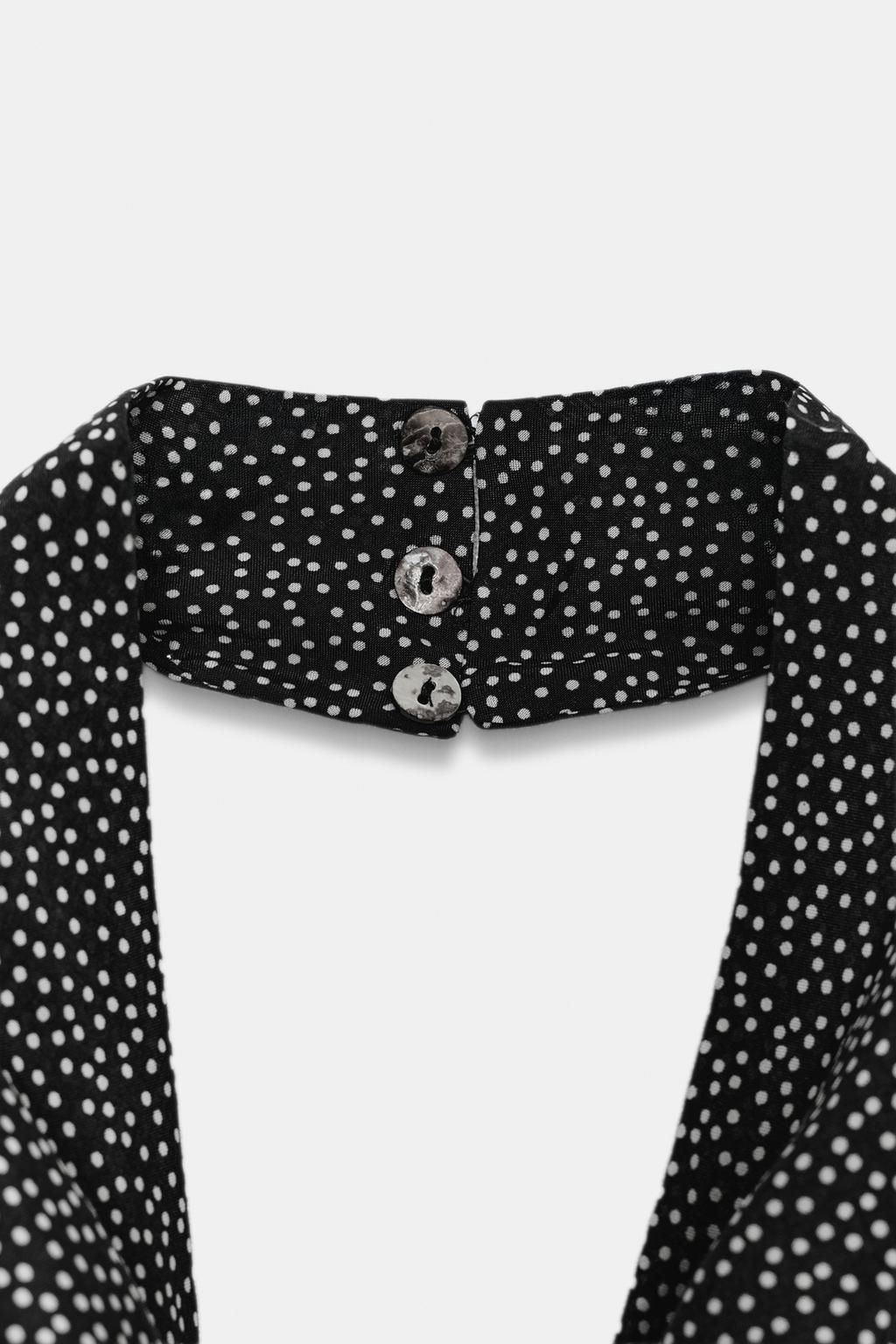 ПЛАТЬЕ ХАЛТЕР В ГОРОШЕК — ZW COLLECTION