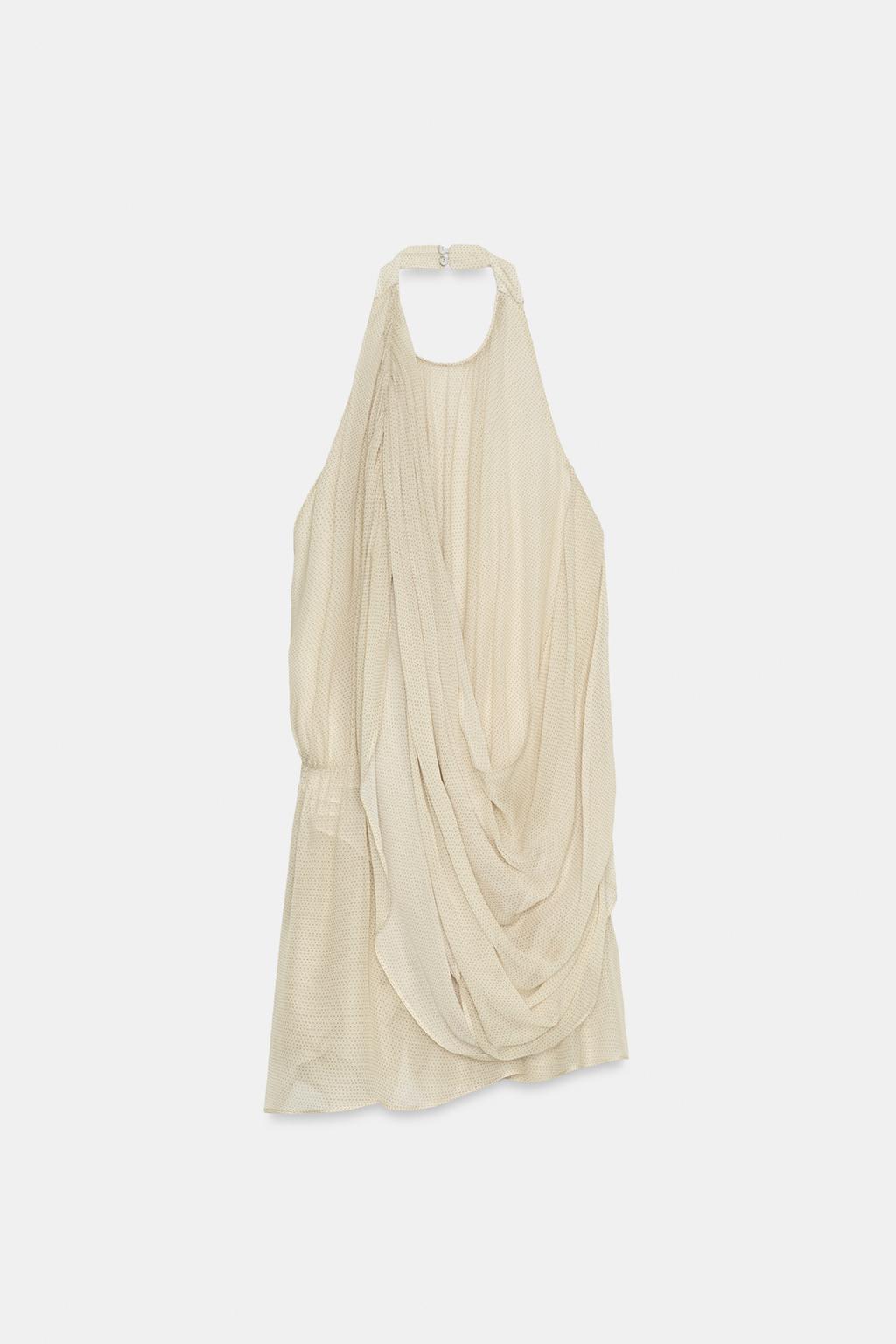 ТОП С ДРАПИРОВКОЙ В ГОРОШЕК — ZW COLLECTION