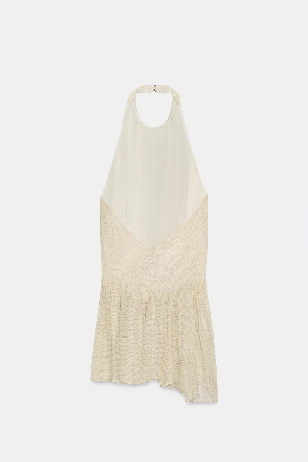 ТОП С ДРАПИРОВКОЙ В ГОРОШЕК — ZW COLLECTION