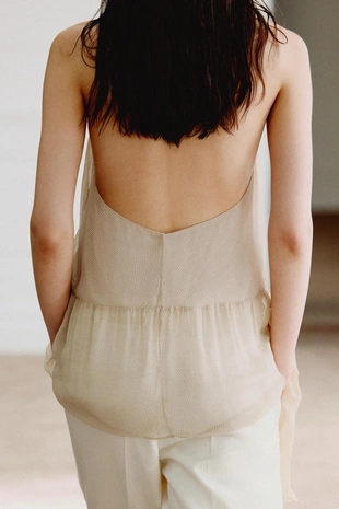 Топ с драпировкой в горошек — Zw Collection- Заказать в России