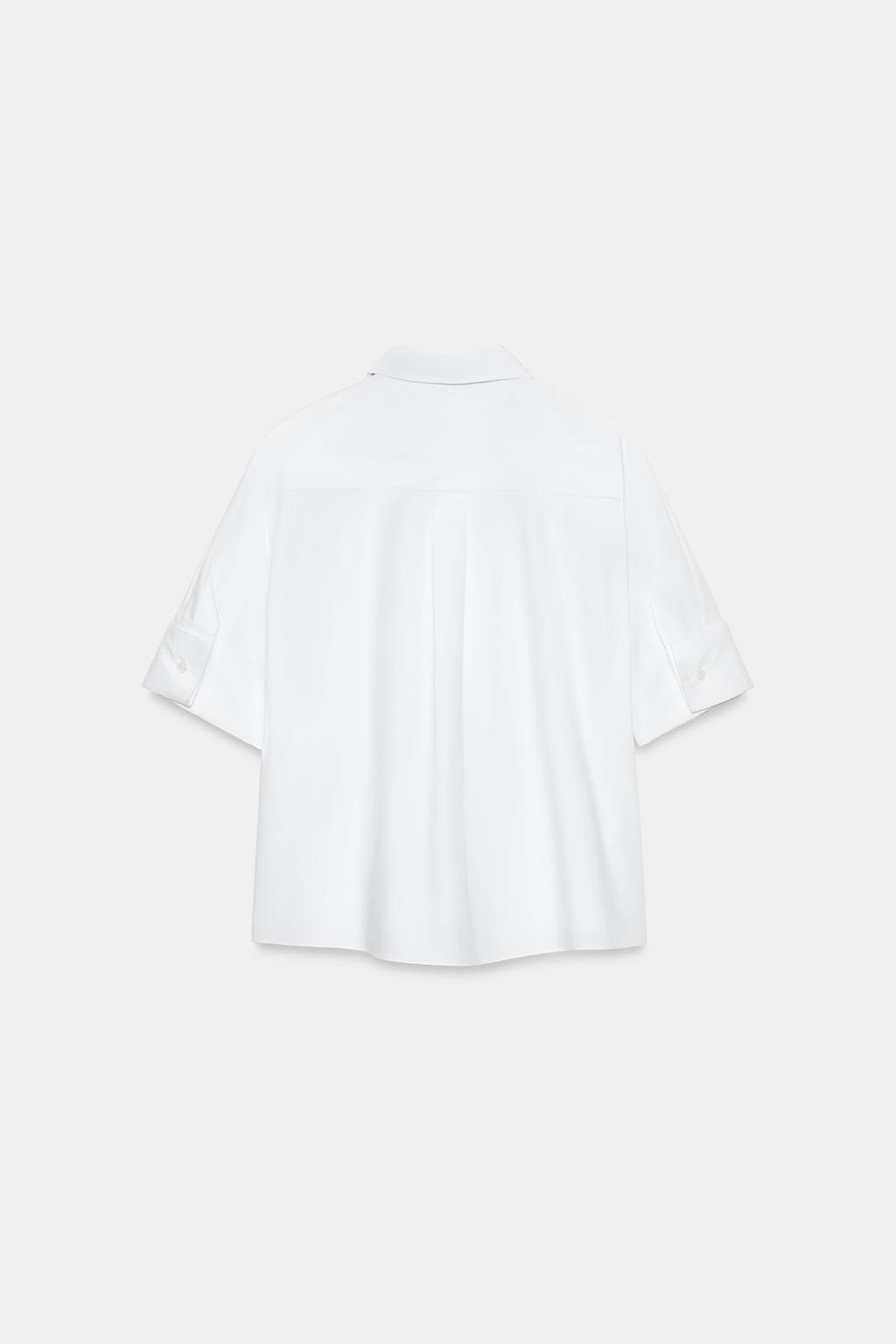 РУБАШКА С НАГРУДНИКОМ И СЪЕМНЫМ ГАЛСТУКОМ — ZW COLLECTION