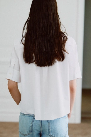 Рубашка с нагрудником и съемным галстуком — коллекция Zara «Zw»- Заказать в России