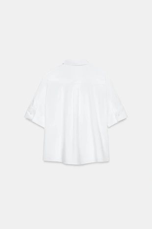 Рубашка с нагрудником и съемным галстуком — коллекция Zara «Zw»- Заказать в России