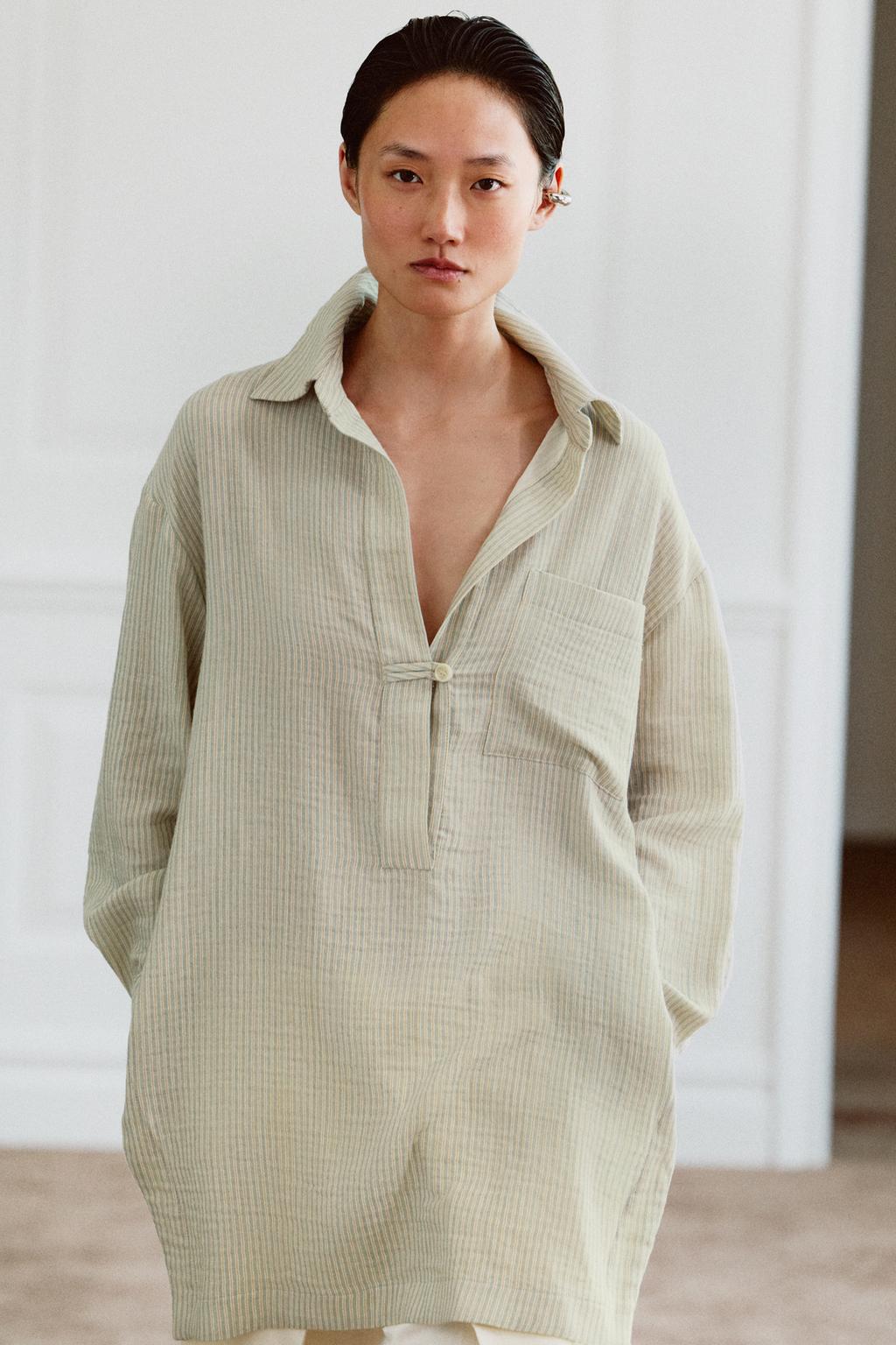 Рубашка с асимметричным узором из коллекции zw