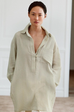 Рубашка с асимметричным узором из коллекции zw- Заказать в России