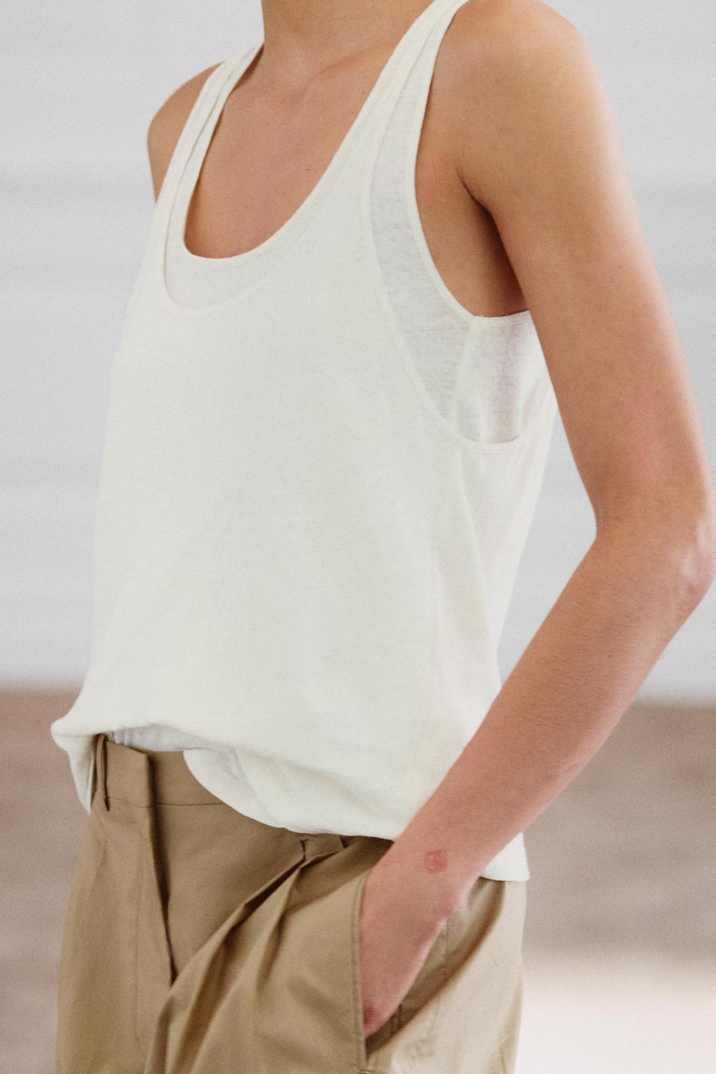 ТОП ИЗ ХЛОПКА И ЛЬНА