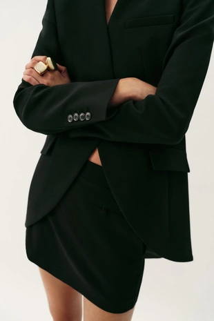 Асимметричный блейзер с подплечниками- Заказать в России