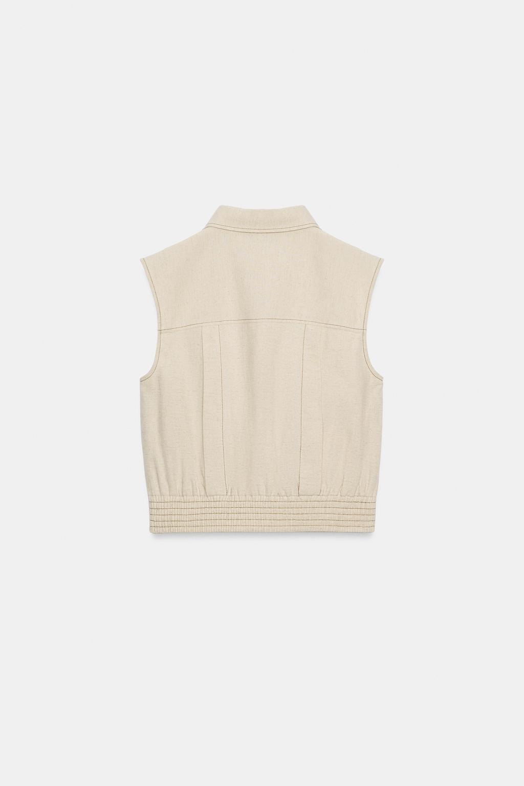 ТОП ИЗ ЛЬНА БЕЗ РУКАВОВ