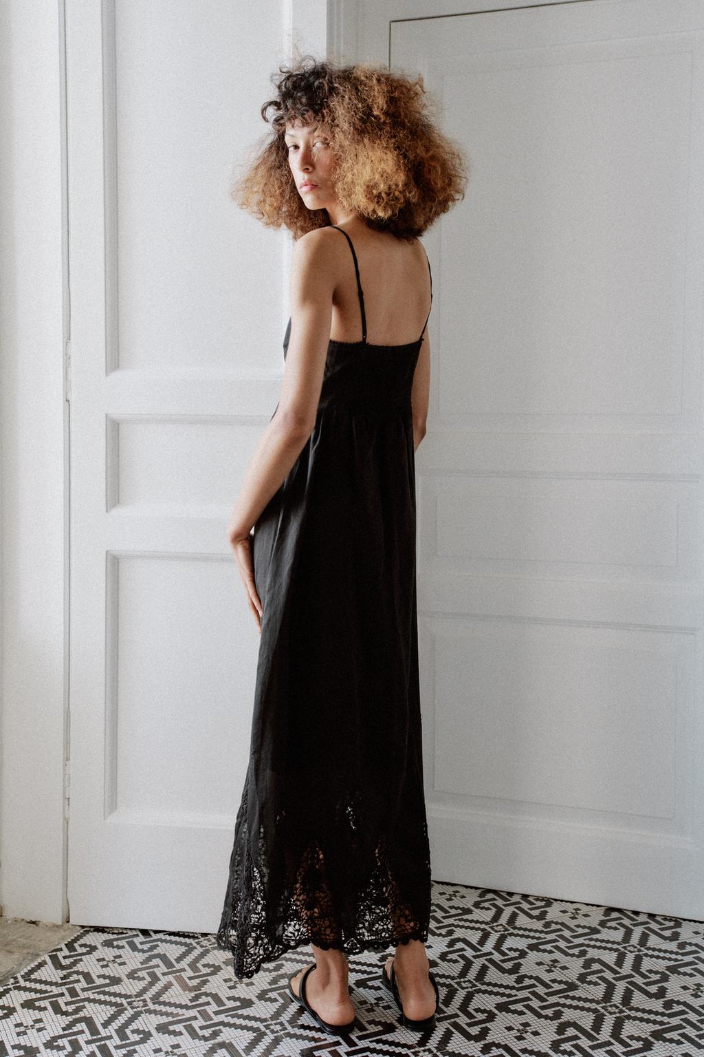 ПЛАТЬЕ МИДИ С ВЫШИВКОЙ