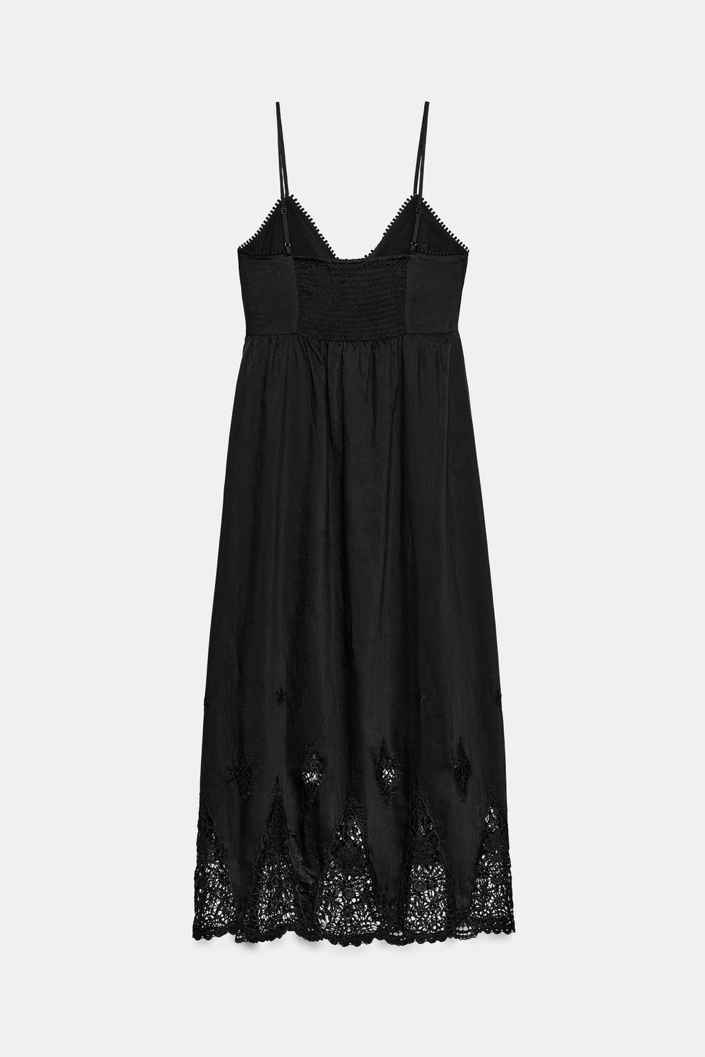 ПЛАТЬЕ МИДИ С ВЫШИВКОЙ