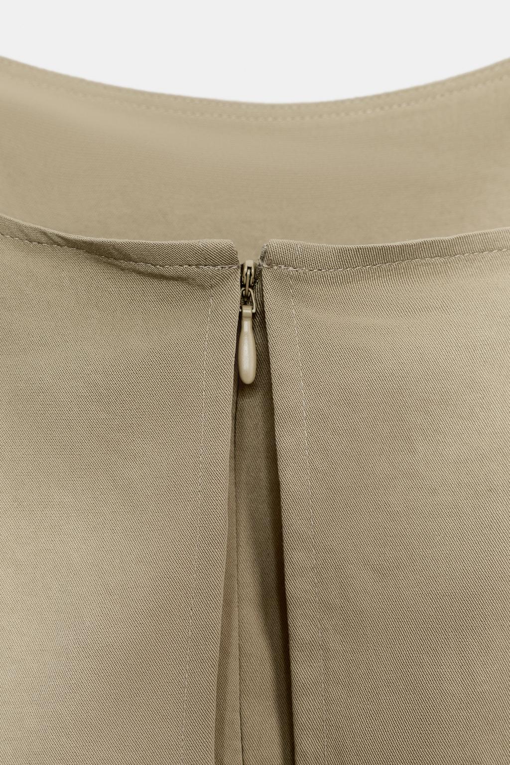 ПЛАТЬЕ МИДИ НА БРЕТЕЛЯХ С ДВОЙНЫМ СЛОЕМ