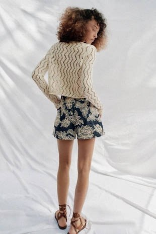 Юбка-шорты с вышивкой- Заказать в России