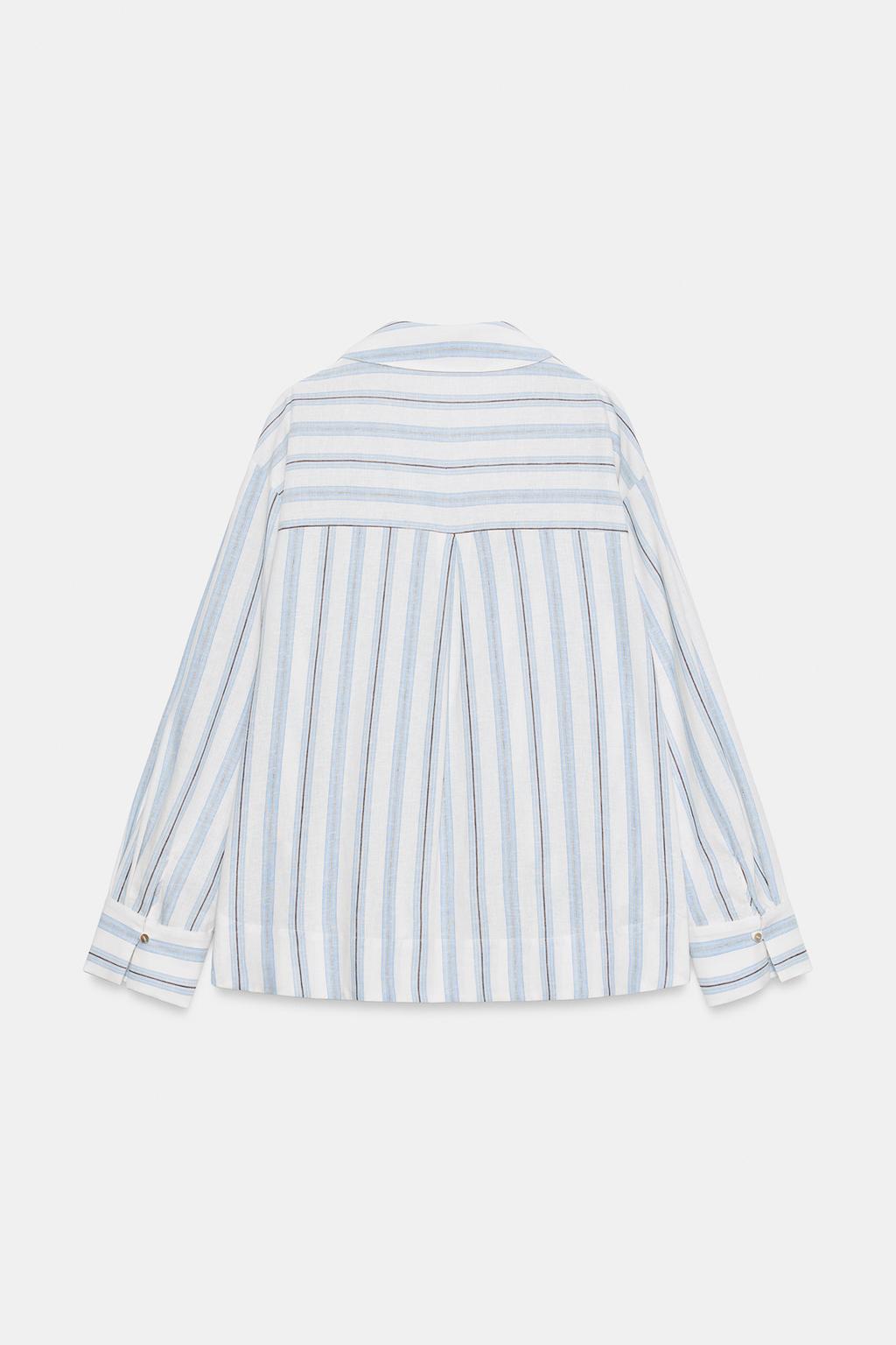 БЛУЗА В ПОЛОСКУ С ПРИНТОМ