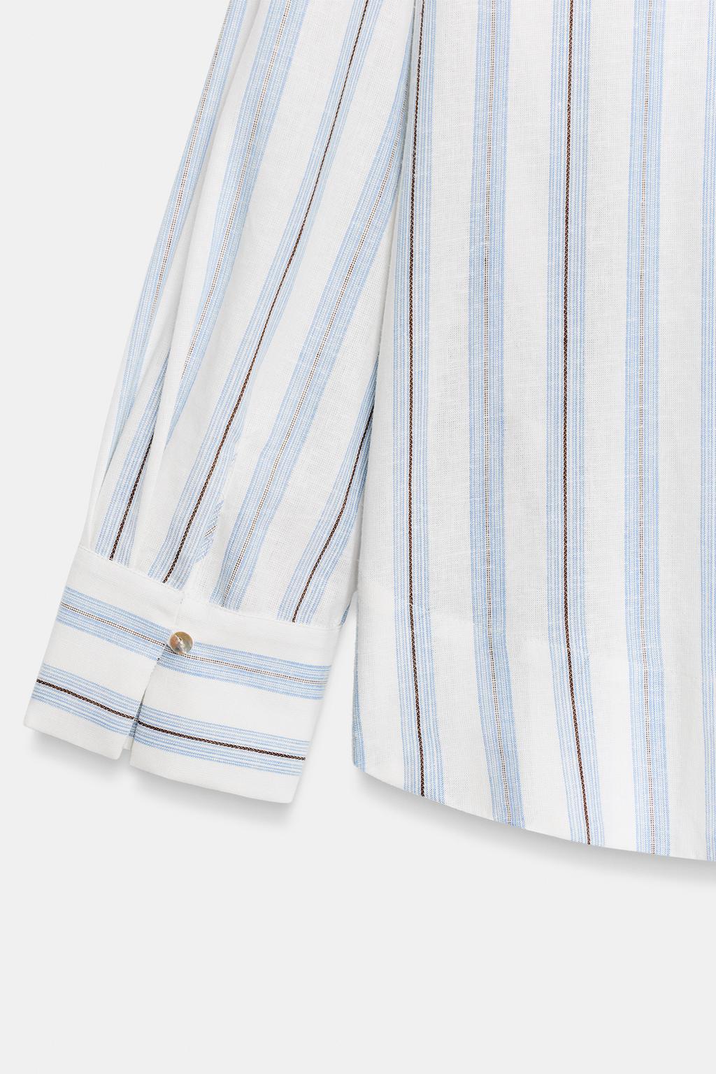 БЛУЗА В ПОЛОСКУ С ПРИНТОМ