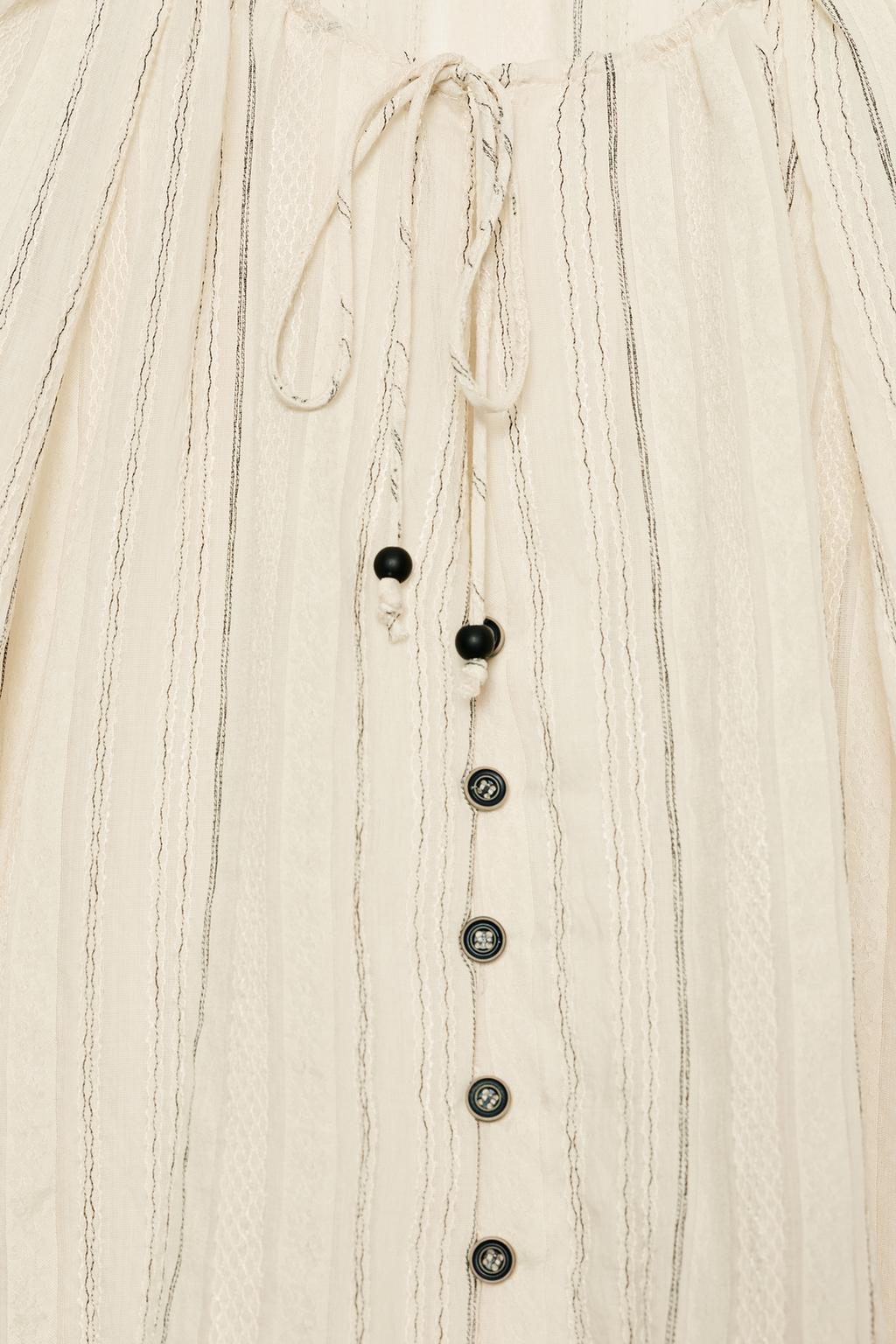 БЛУЗА В ПОЛОСКУ С ЗАВЯЗКАМИ