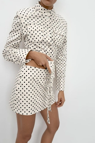 Юбка-шорты с ремнем- Заказать в России