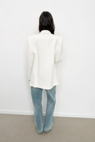 Двубортный блейзер оверсайз- Заказать в России