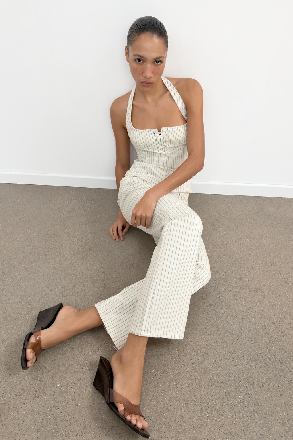 ТОП В ПОЛОСКУ С ГОРЛОВИНОЙ ХАЛТЕР