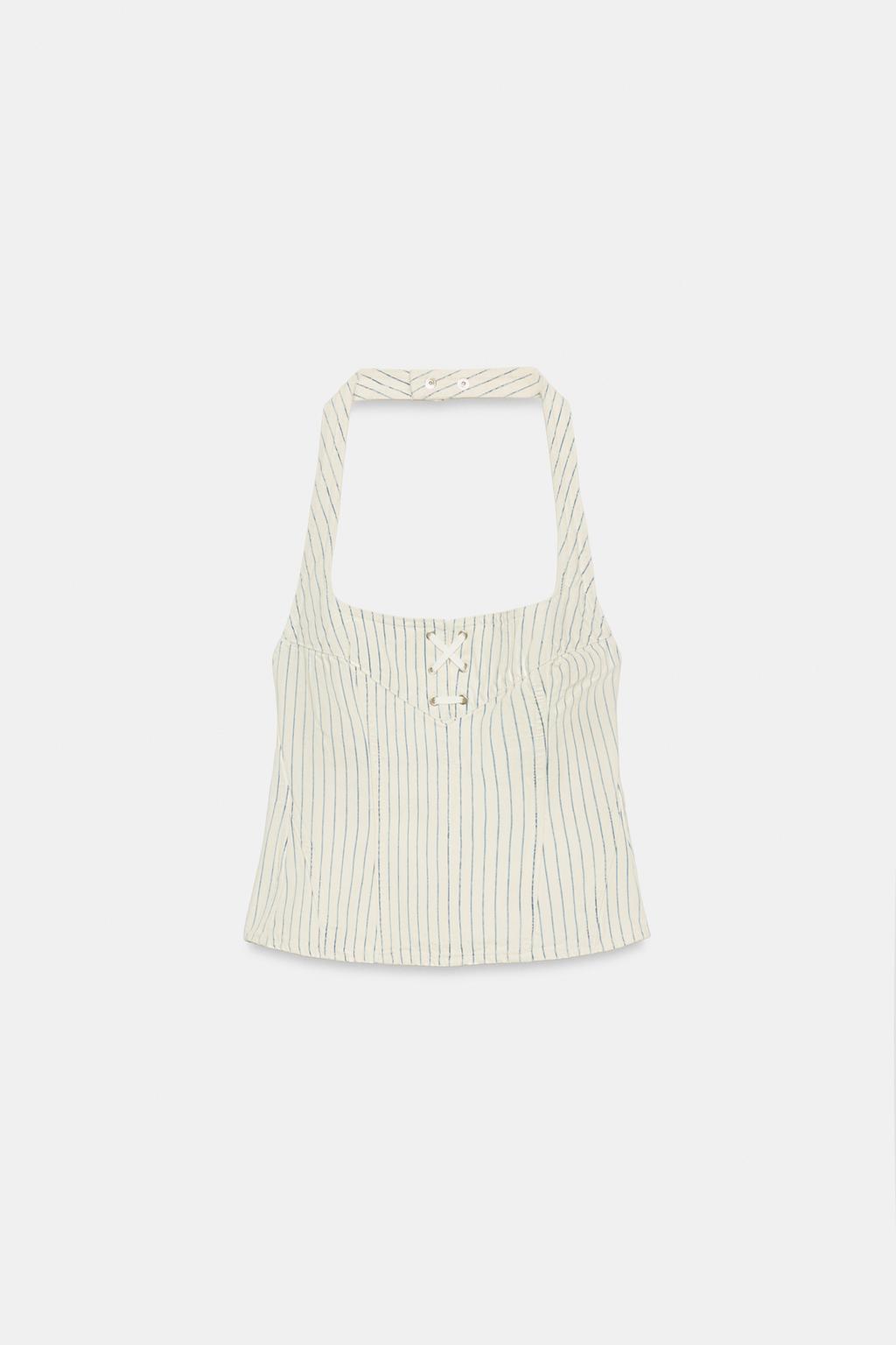 ТОП В ПОЛОСКУ С ГОРЛОВИНОЙ ХАЛТЕР