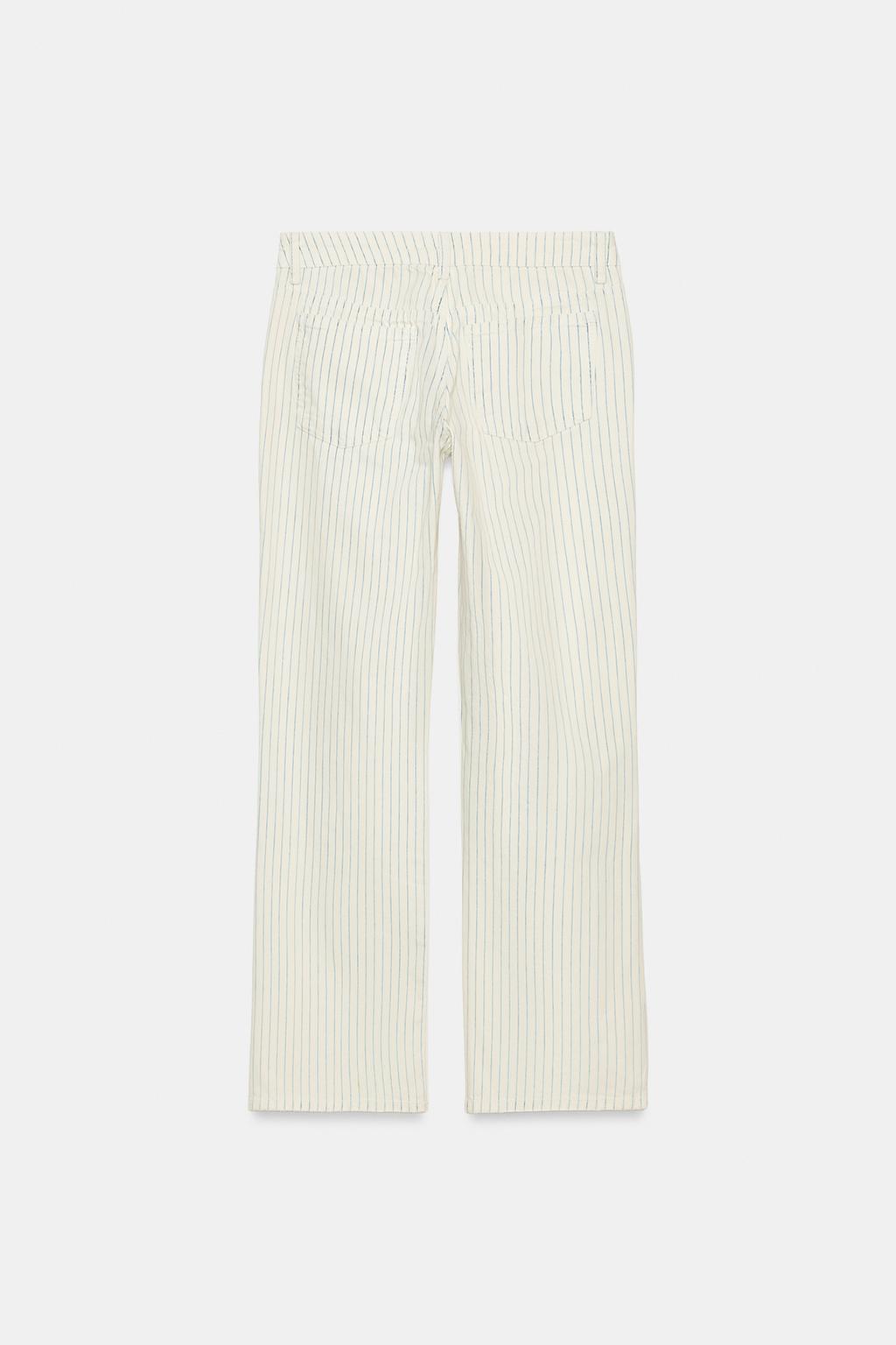 ДЖИНСЫ TRF ПРЯМОГО КРОЯ В ПОЛОСКУ С НИЗКОЙ ПОСАДКОЙ