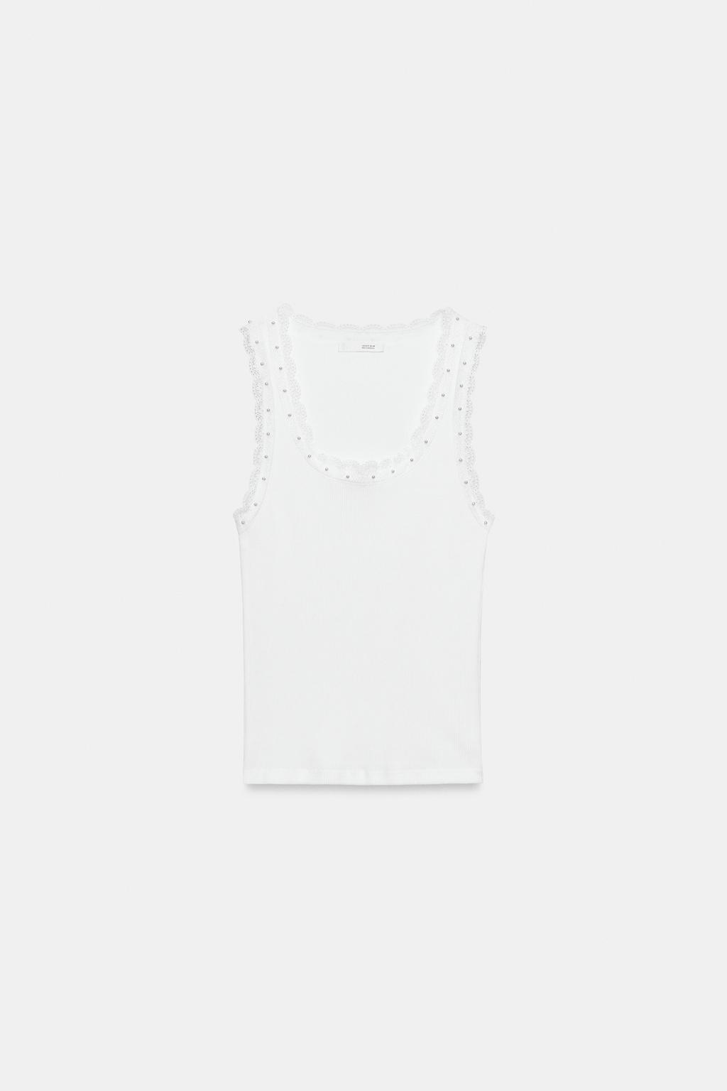 ТОП С ЖЕМЧУГОМ И КРУЖЕВОМ