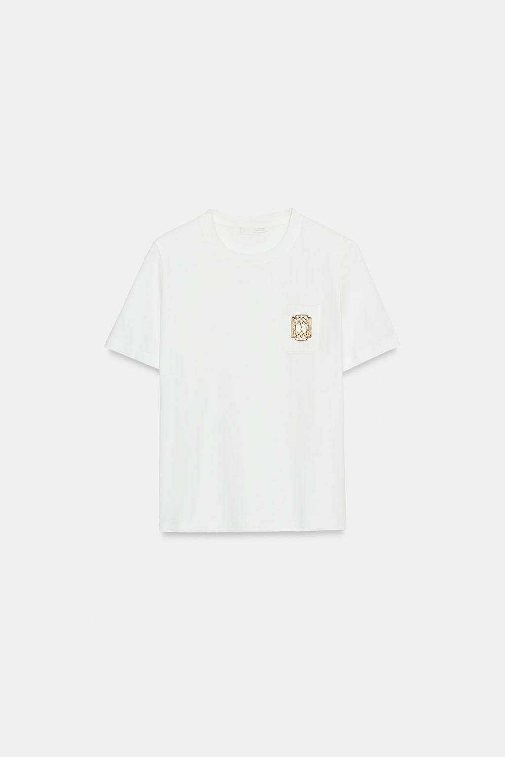 ФУТБОЛКА С МЕТАЛЛИЧЕСКОЙ ОТДЕЛКОЙ