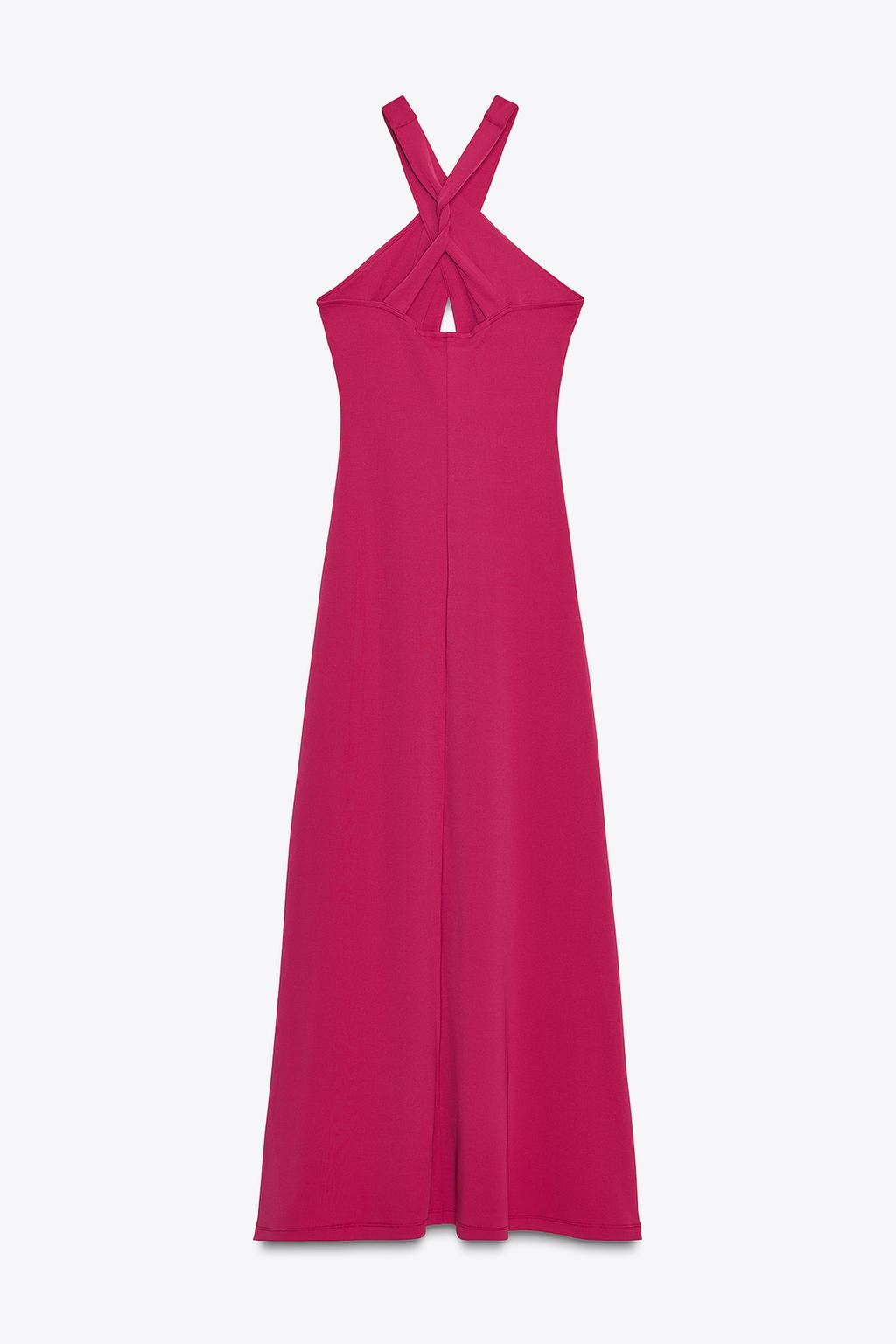 ДЛИННОЕ ПЛАТЬЕ ИЗ СТРУЯЩЕЙСЯ ТКАНИ