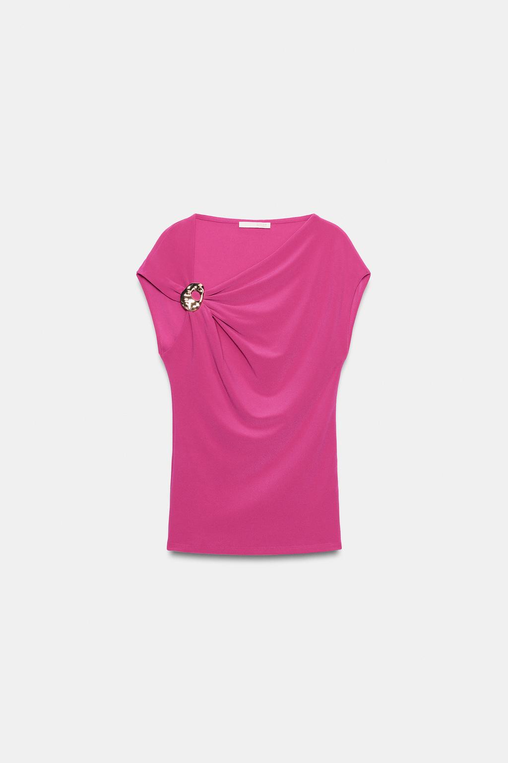 ТОП СО СБОРКАМИ И МЕТАЛЛИЧЕСКОЙ ДЕКОРАТИВНОЙ ФУРНИТУРОЙ