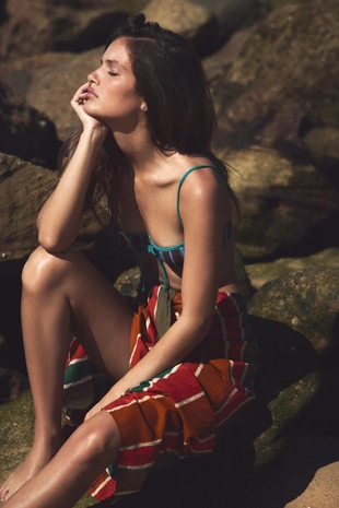 Парео в полоску- Заказать в России