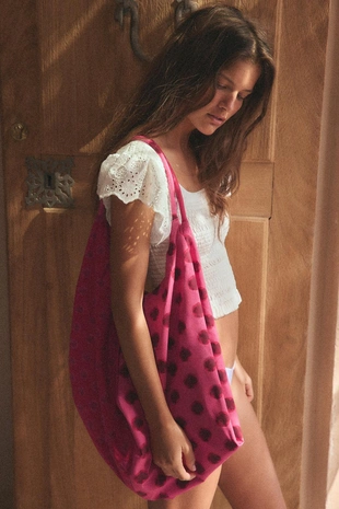 Комбинированная макси-сумка с принтом- Заказать в России