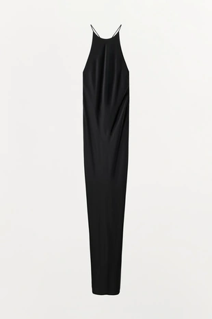 Длинное платье в бельевом стиле с узлом на спине- Заказать в России