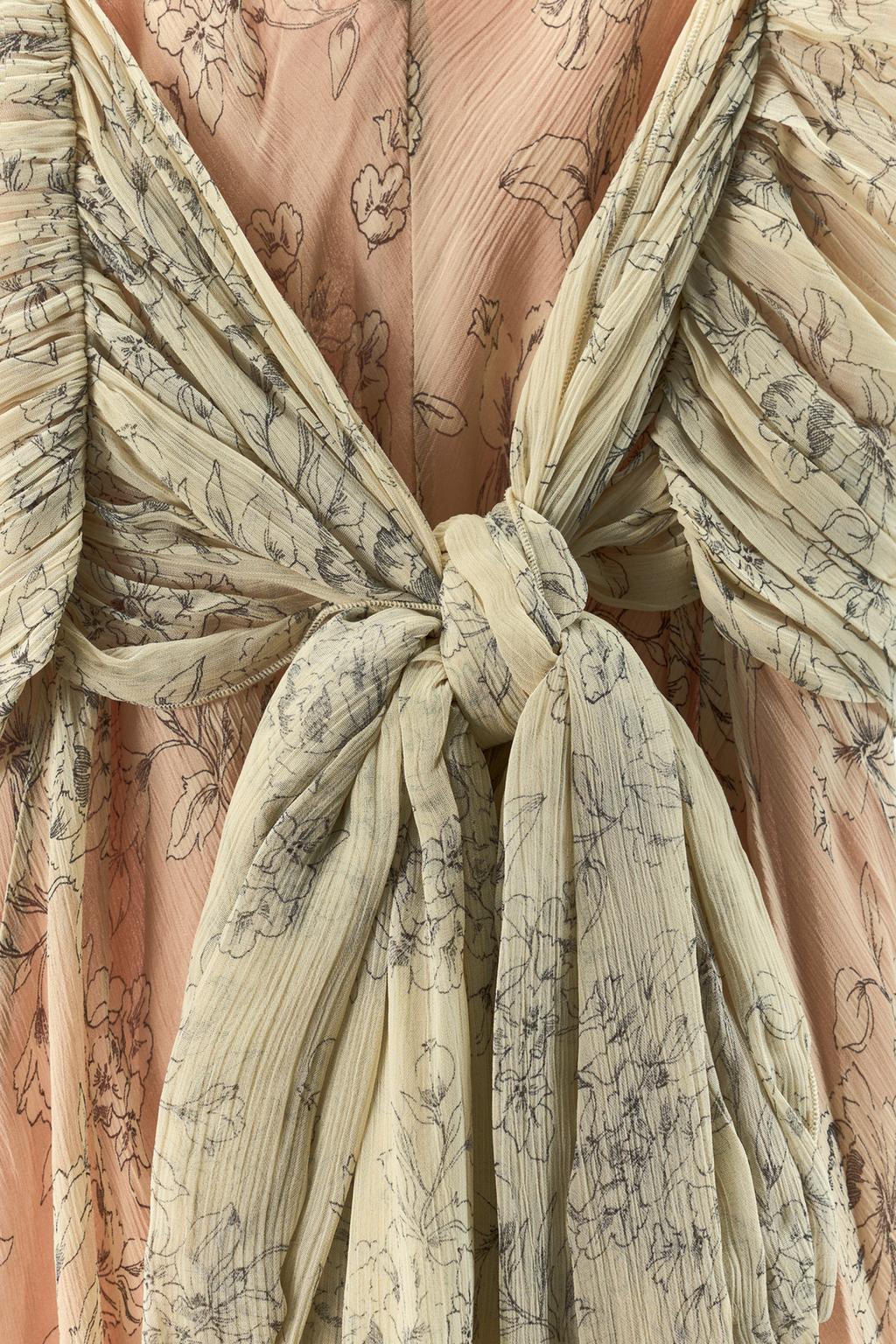 ПЛАТЬЕ ХАЛТЕР С ЦВЕТОЧНЫМ ПРИНТОМ