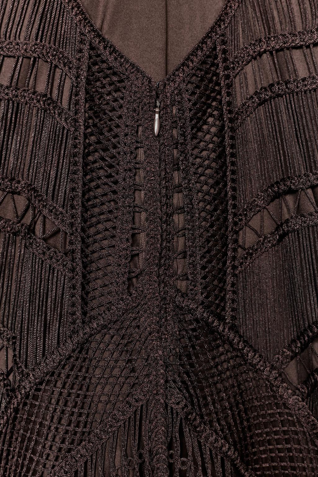 ДЛИННОЕ ПЛАТЬЕ С БАХРОМОЙ — ZW COLLECTION