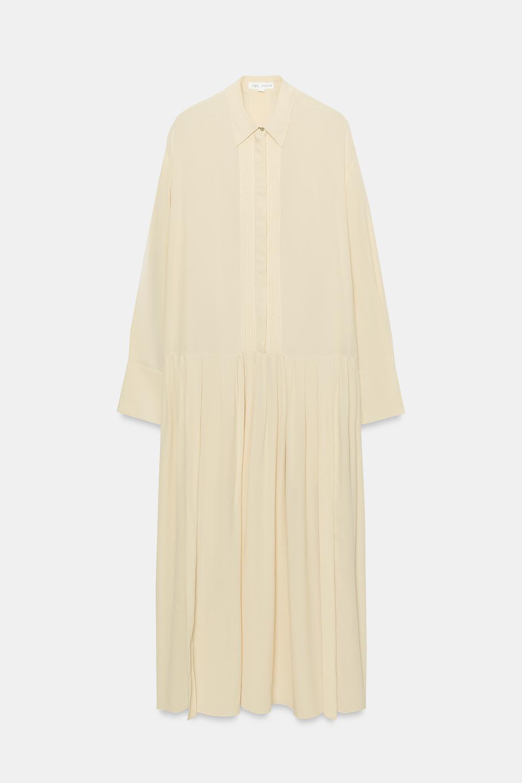 СТРУЯЩЕЕСЯ ПЛАТЬЕ-РУБАШКА — ZW COLLECTION