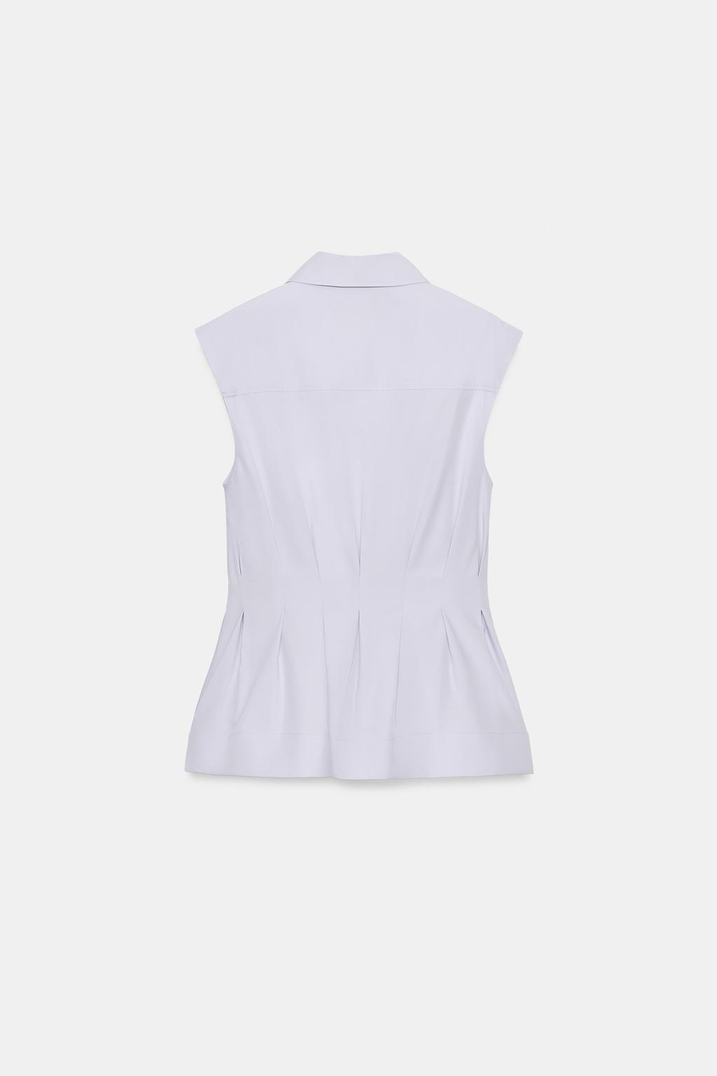 РУБАШКА СО СКЛАДКАМИ И ПРОЙМАМИ — ZW COLLECTION