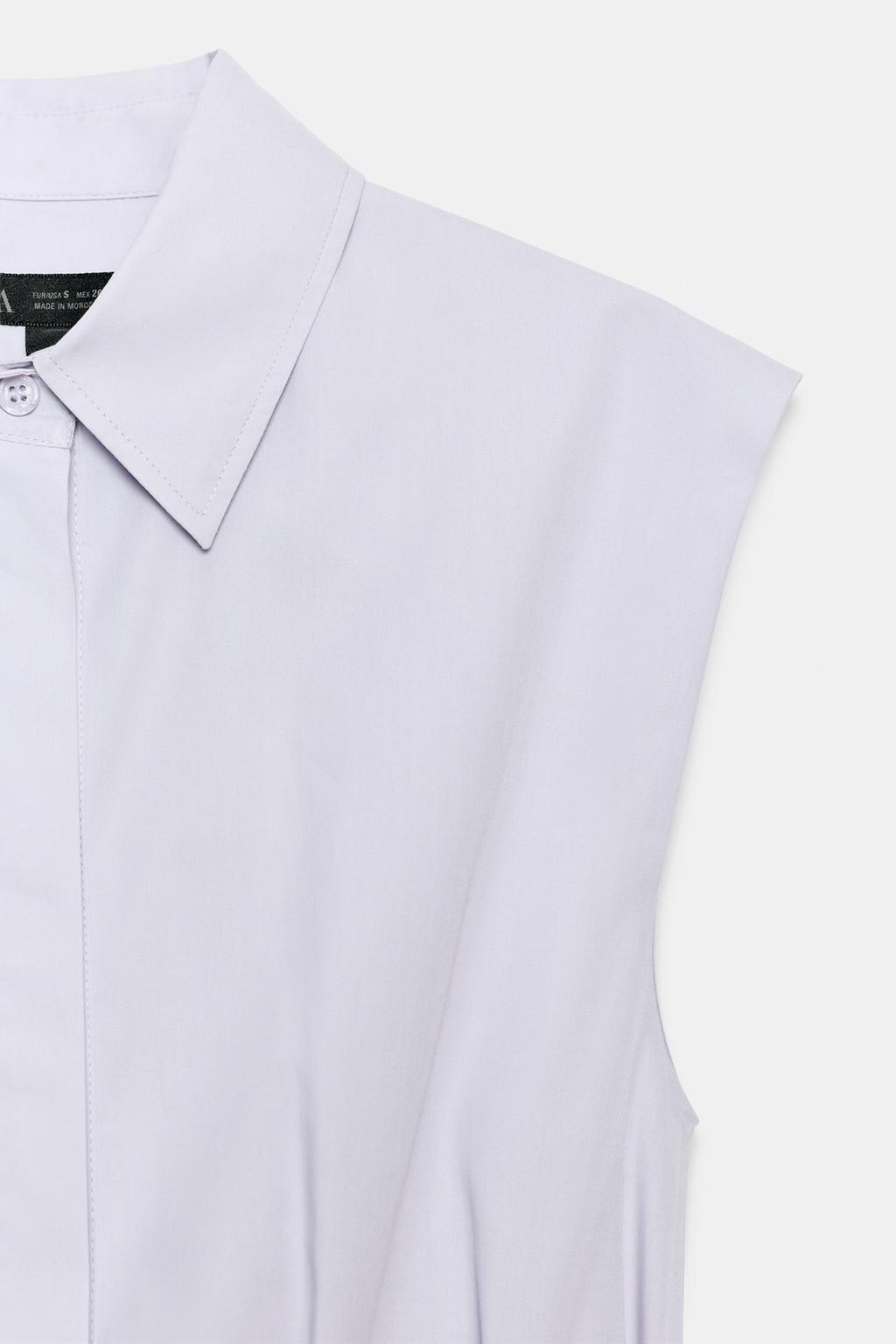 РУБАШКА СО СКЛАДКАМИ И ПРОЙМАМИ — ZW COLLECTION