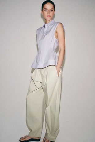 Рубашка со складками и проймами — Zw Collection- Заказать в России