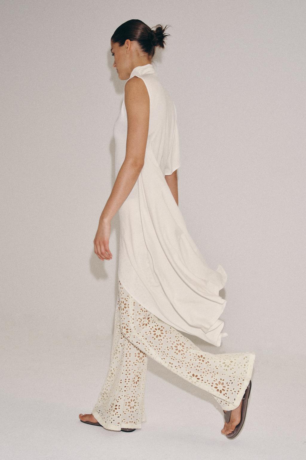 РАСКЛЕШЕННЫЕ БРЮКИ С ВЫШИВКОЙ ZW