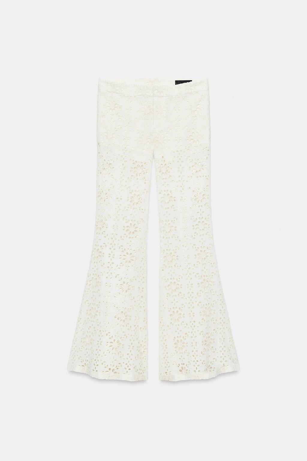 РАСКЛЕШЕННЫЕ БРЮКИ С ВЫШИВКОЙ ZW