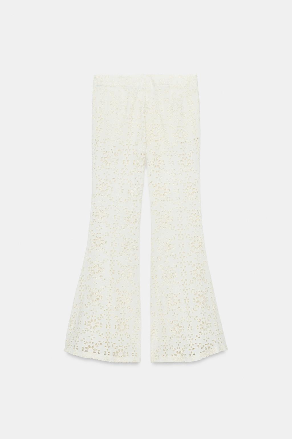 РАСКЛЕШЕННЫЕ БРЮКИ С ВЫШИВКОЙ ZW