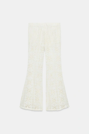 Расклешенные брюки с вышивкой Zw- Заказать в России