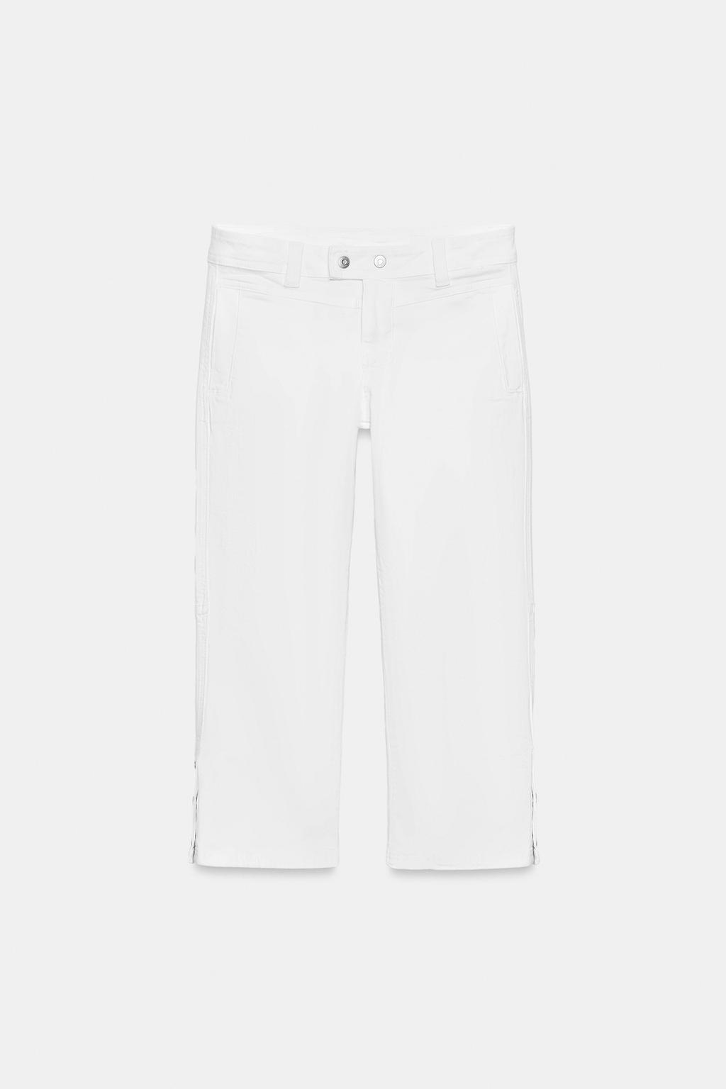 ДЖИНСЫ КАПРИ СО СРЕДНЕЙ ПОСАДКОЙ — ZW COLLECTION