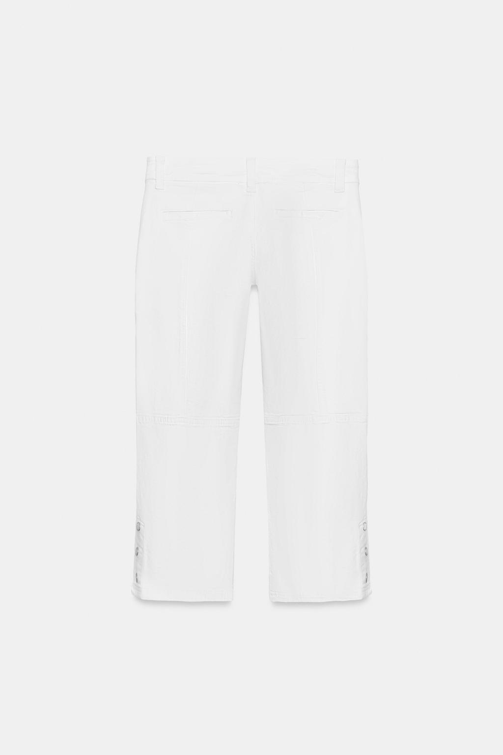 ДЖИНСЫ КАПРИ СО СРЕДНЕЙ ПОСАДКОЙ — ZW COLLECTION