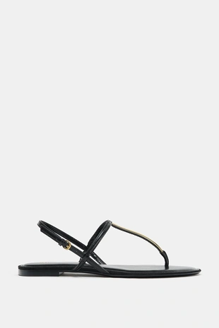 Сандалии с металлической аппликацией- Заказать в России