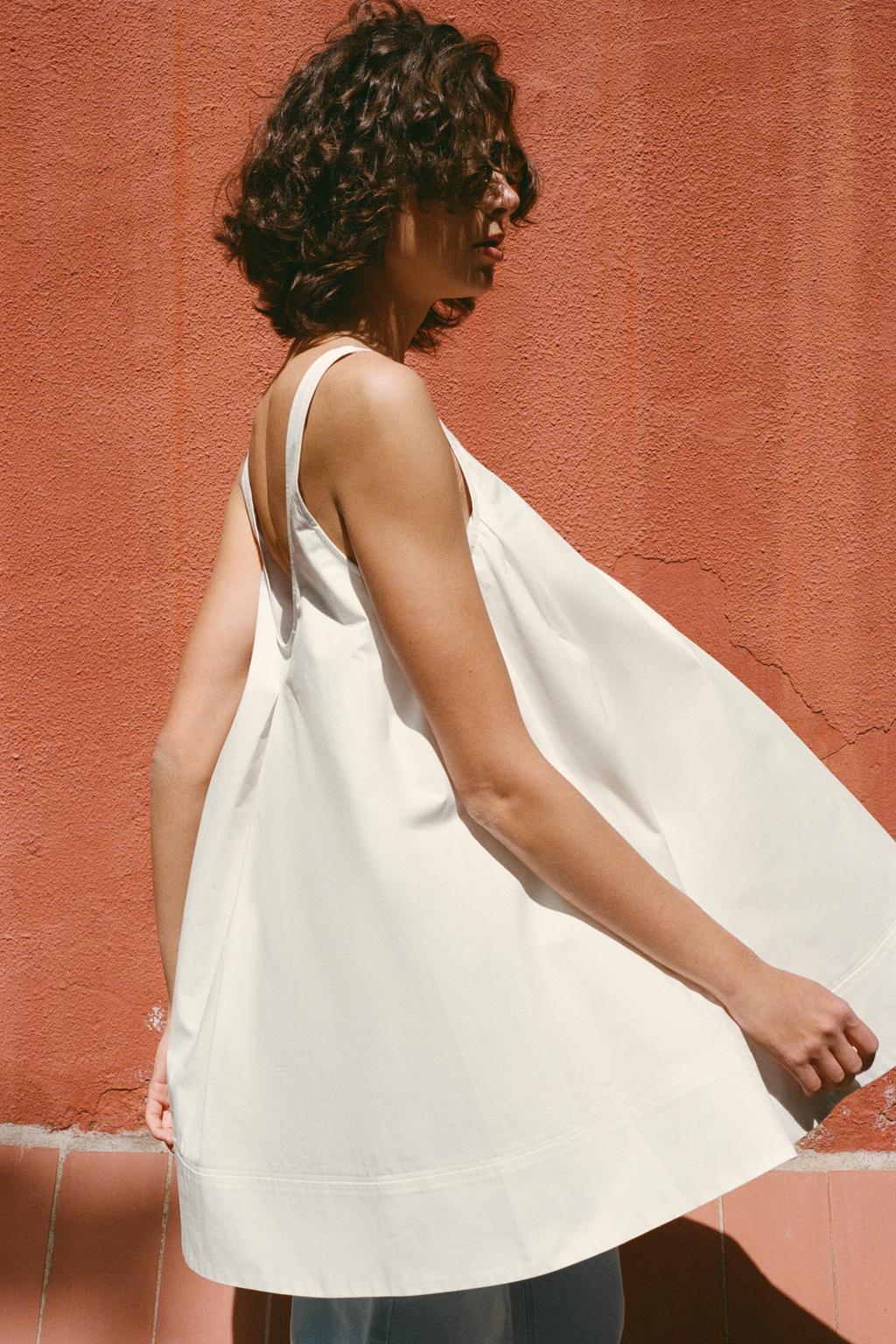 МИНИ-ПЛАТЬЕ ИЗ ПОПЛИНА