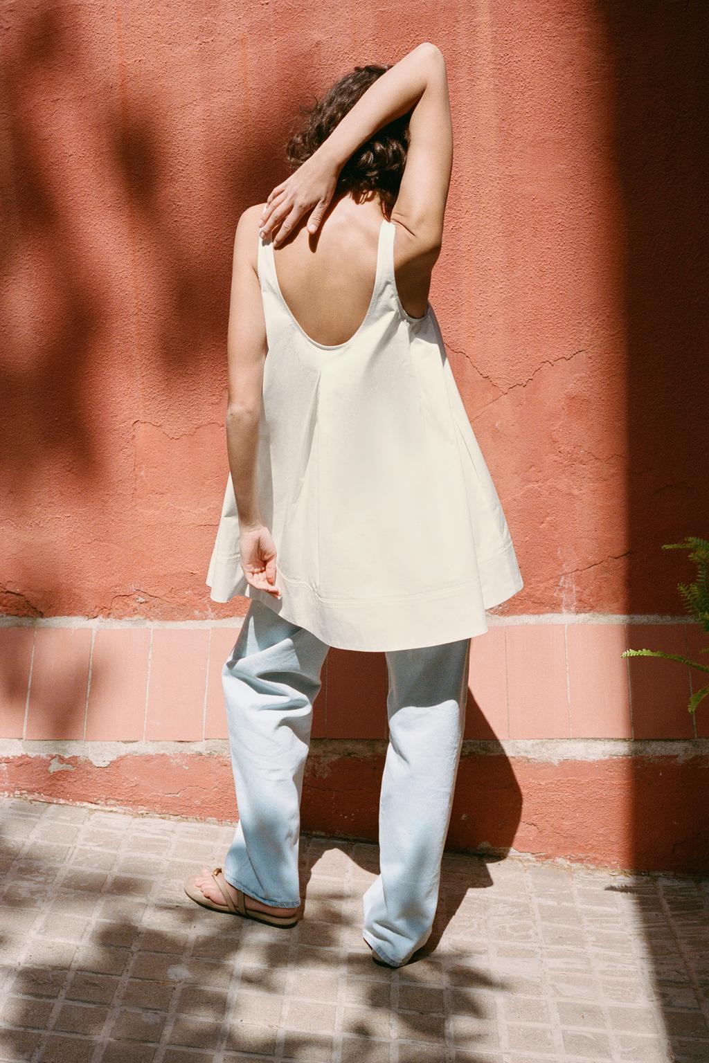 МИНИ-ПЛАТЬЕ ИЗ ПОПЛИНА