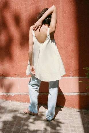 Мини-платье из поплина- Заказать в России